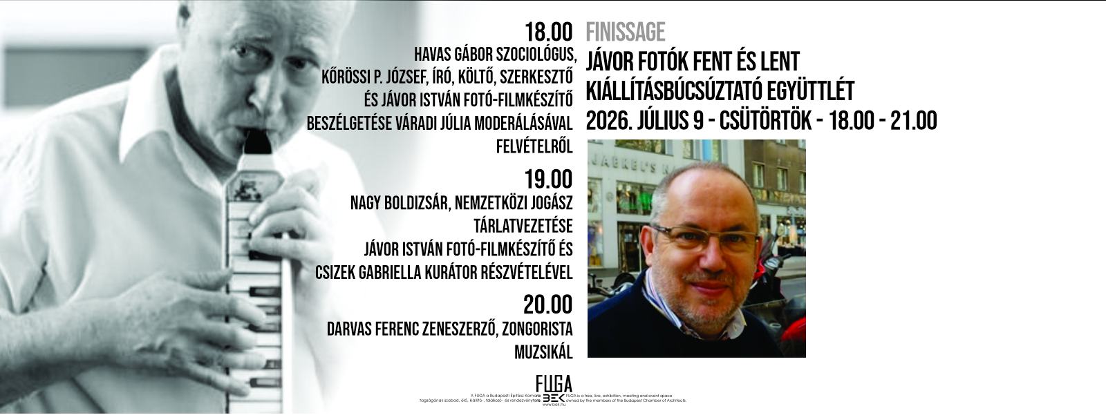 JÁVOR FOTÓK FENT ÉS LENT - kiállításbúcsúztató finisszázs